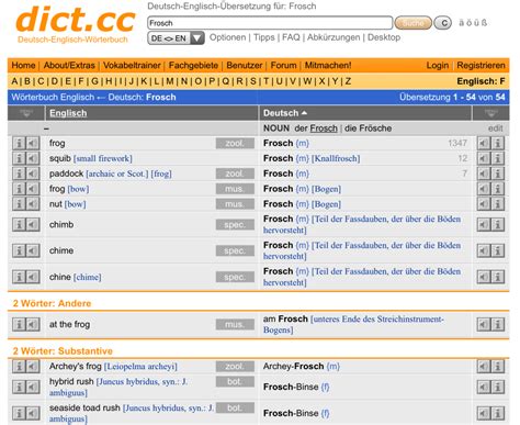 dict.cc dictionary :: anmarkern :: German